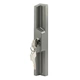 Prime-Line Products E 2129 Universal Sliding Door Outside Pull with Key, Gray by Prime-Line Products