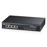 Binardat 8ポート10ギガビットマネージドスイッチ、4x10G RJ45イーサネット、1G/2.5G/5G/10G対応、4x10G SFP+、160Gbps帯域幅、L3ウェブマネージド、メタルネットワークスイッチ