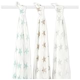 aden + anais おくるみ ブランケット エイデンアンドアネイ 3枚組 バンブーコレクション (milky way)