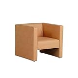 arne ソファー 1人掛け 肘付き 合皮レザー リビング プチコンパクトソファ 1P ベージュ