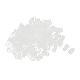 DealMux 160PcsホワイトナイロンR 8.4ミリメートルDiaのワイヤーホース管の型クリップクランプ
