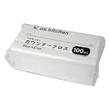 アズキッチン カウンタークロス 300×610 mm (ホワイト, 1袋(100枚入))