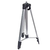 高所作業でも安定 レーザー墨出し器用 エレベーター三脚 ハンドル式 ケース付 (1.5ｍ)