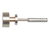 額吊飾鋲ﾌｯｸ 極小15mm ｶｰﾙﾌﾟﾗｸﾞ付 F-0014 fukui