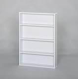 収納家具/コミックラック W601×D150×H860 [単品] ホワイト