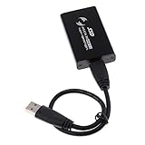 P Prettyia 小型 軽量　MSATA →USB 3.0外部SSDエンクロージャコンバーターケース　ケーブル付き　全2色 - 黒
