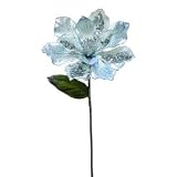 29インチシルバーベルベットMagnolia 9 "花