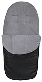 Cuddles Collection Showerproof Fleece Lined Footmuff (Grey) by Cuddles Collection