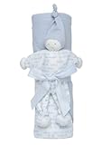 Under The Nile Hooded Blanket Toy Gift Set Hello, Blue by Under the Nile