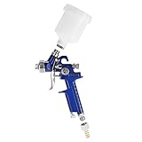 KKmoon エアスプレーガン 口径0.8mm 重力式 車 塗装修理用 HVLP ペイントスプレーヤー エアブラシセット