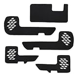 YOURS(ユアーズ), 250系ランドクルーザー 専用 キックガード2点セット[ブラックレザー調/ブルー]ドアトリム 前後セット グローブボックス ランクル スピーカー 傷防止 汚れ防止 デザイン日本製 保護 y607-031blackleatherblue [5] S