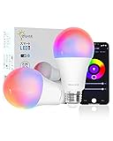 【Amazon Alexa対応】スマート LED電球 E26 60W相当 調光調色 スマートライト マルチカラー 1600万色RGB 昼白色