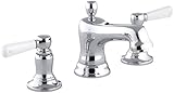 KOHLER K-10577-4P-CP Bancroft Widespread Lavatory Faucet, Polished Chrome [並行輸入品]