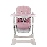 子供用ダイニングチェア 子供のダイニングチェアPP多機能折りたたみダイニングテーブルハイチェア (色 : Pink)