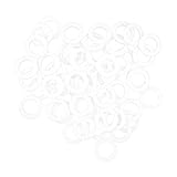 B Blesiya PTFEフラットガスケット　Oリング　PTFEワッシャー　耐寒性　耐食性　50個入り　全2サイズ - ハーフインチ