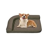 HAVARGO 犬 ベッド 猫 ベッド 冬 通年 洗えるカバー 滑り止め 清掃しやすい 高反発ウレタン 小型犬 中型犬 ペットベッド 猫クッション 犬クッション (ブラウン, 50X40)