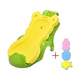 ベビー浴槽、快適な滑り止めシャワーラックユニバーサル入浴ボード (ピンク、緑、青),Green