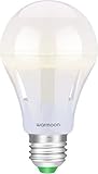 Warmoon A19 MCOB Bulbs 10W E26/E27 Bulb , 6000K Daylight White, Not Dimmable, 1100lm, 360° Flood Bea