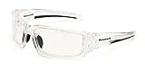 UVEX by Honeywell S2970XP Hyper Shock Series Safety Eyewear with Clear Ice Frame, Clear Lens and Uve
