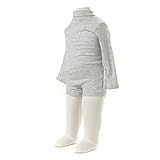 (プチバトー)PETIT BATEAU BEBE/ベビー 裏起毛タートルネック長袖ボディ/ロンパース 14412 54 BELUGA 6M [並行輸入品]