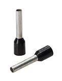 Greenlee 472/8 AWG 16 by 14mm Long DIN Insulated Wire Ferrules, Black, 1000-Pack [並行輸入品]