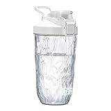 ロハンウェイ(LHHW) プロテインシェイカー、BPAフリー シェイカー、プロテイン シェイカー 、トライタンを使用する、プロテインシェイクを作る - 500ml、満水650ml(ホワイト)