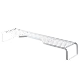 コンロ奥 キッチンラック ラック コンロ回り 鍋置き台 コンロ奥ラック コンロサイド 調味料置き ホワイト L