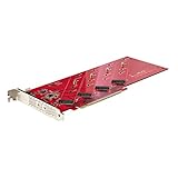 StarTech.com Quad M.2 PCIeアダプターカード PCIe x16 - Quad NVMe または AHCI M.2 SSDs PCI Express 4.0 7.8GBps/ドライブ 分岐が必要 Windows/Linux対応 (QUAD-M2-PCIE-CARD-B)