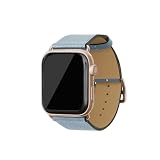 [BONAVENTURA] ボナベンチュラ AppleWatch用 レザーバンド(アダプター:ゴールド) ノブレッサ【38mm/40mm/41mm/42mm, S/Mサイズ】 ([ブルーリン ] N40SRG-BN)