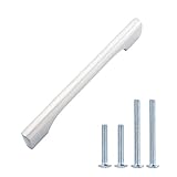 AmazonBasics Wide Die Cast Cabinet Handle, 6.3" center to center, Satin Nickel, 10 Pack