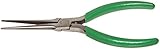 Xcelite NN7776G Long Needle Nose Plier with Smooth Jaw and Green Cushion Grip, 6" Length, 2-5/16" Ja