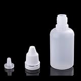 ドロッパーボトル 30個セット 点眼 液体 貯蔵用 滴瓶 プラスチック製 30ml （ボトル+先端キャップ+キャップ）