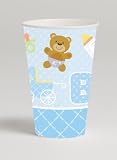 Baby Shower Teddy Baby Blue Cups - by Creative Party