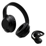 明誠 Bluetooth ヘッドホン ゲーミングワイヤレスヘッドセット Bluetooth 6.1 イヤホン 最大128GBのmicroSDカード対応 MP3プレーヤー 有線無線両用 密閉型 HiFi音質 オーバーイヤー 軽量 折りたたみ収納 iPhone/iPad/Android/PC対応 (ブラック)