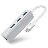 サファイア Type-c LANケーブル 変換アダプター usb c ハブ usb タイプc lan変換 LAN USB3.0×3ポート usb type c 100メガバイト 高速データ転送 拡張 軽量 USB Type - Cデバイス対応 type c ハブ
