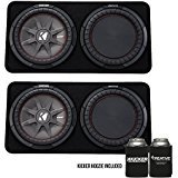 KICKER 43TCWRT122 CompRT12 12インチ (30cm) サブウーファー 薄型エンクロージャー 2オーム バンドル