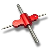 TAGATORON（タガトロン）4in1クロスレーサーギア [ 4mmナットレンチ/4.5mmナットレンチ/プラスドライバー/六角レンチ ] (レッド)