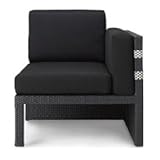 TOEX　ソファラタンLA11（ブラック+ホワイト）　【ガーデンチェア】 ブラック+ホワイト