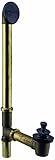 Westbrass D322-12 22-Inch 17 Gauge Brass Twist and Close Drain, Oil Rubbed Bronze [並行輸入品]