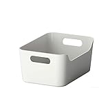 Openストレージボックス、キッチンキャビネット、パントリーストレージオーガナイザーBin – 2つのカットアウトハンドルMake 9.4 X 6.7 X 4.3インチ 5