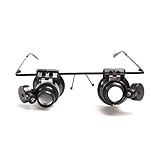 Atoplee 2pcs目ガラスルーペJeweler 20 X拡大鏡拡大鏡LEDライト付き時計修理新しい