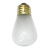 String Light Company BULB5015F Frosted A19 String Light Bulb with E26 Base 11-Watt (Pack of 15) [並行輸