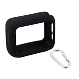 For JBL GO4 Bluetoothスピーカー用シリコンケースカバー 専用ケース 落下防止シェル スピーカー対応 落下防止 耐磨耗 着脱簡単 衝撃吸収 収納ケースラバーポーチ スピーカー保護ポーチ ポータブルスピーカー シリコンカバー スピーカー収納ケース 収納カバー スピーカースリーブ シリコンケース保護カバー 傷や汚れから保護 アクセサリー (ブラック)