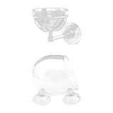 Baoblaze 2種類　省スペース　水生植物　水族館　魚　水槽　ガラス　カップ　ポット　ホルダー