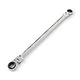 TEKTON WRN77111 Extra Long Flex-Head Ratcheting Box End Wrench, 16 mm x 18 mm [並行輸入品]