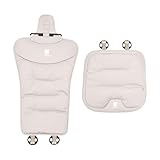 【アルファード 専用】 車 シート クッション 厚型 ALPHARD ロゴ付き カーシート カバー セット アルファード 20 30 40系 Z エグゼクティブラウンジ クッション 溢れ 車用 シートクッション 冬 座布団 体圧分散 四季汎用 暖かい 快適 通気性 カー アクセサリー 内装 パーツ (ホワイト, 2枚セット・前座1席分用)