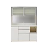 パモウナ 食器棚VK 【幅140×奥行50×高さ187cm】 VKR-1400R パールホワイト