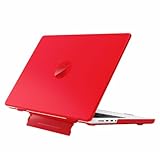 Ryo楽々生活館 MacBook Pro 14インチ ケース (M1/2021/A2442、M2/2023/A2779、M3/2023/A2918/A2992、M4/2024/A3112/A3185/A3401、M5/2025/A3426/A3427) 対応 スタンド 耐衝撃 マックブック カバー レッド