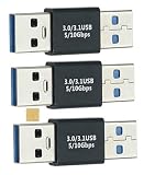 Sound Wave 3.2 Gen2 10Gbps高速データ転 アダプター オス オス USB延長コネクタ USB-A オス to USB-A オス 変換アダプタ Type-A オス - Type-A オス 中継アダプタ 5A 急速充電＋10Gbps 高速データ転送 タイプA 延長コネクタ + MicroFiber お手入れｸﾛｽ Gen2USBｵｽ-ｵｽ3個