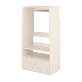 【JAJAN】高さ調節可能なキッズラック【マンシェリー】ハンガーラック ホワイト [国産][低ホルム][入学・入園祝いに][レビュープレゼント対象商品]